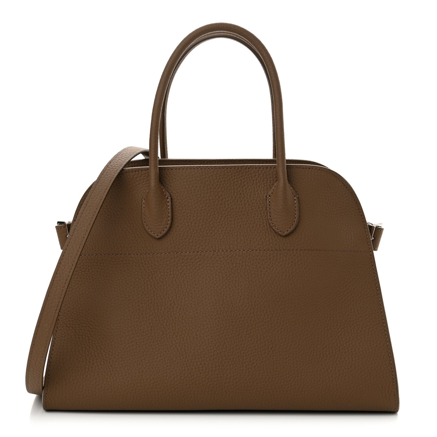 The Row Matte Grained Calfskin Soft Margaux 12 Taupe 1 of 9