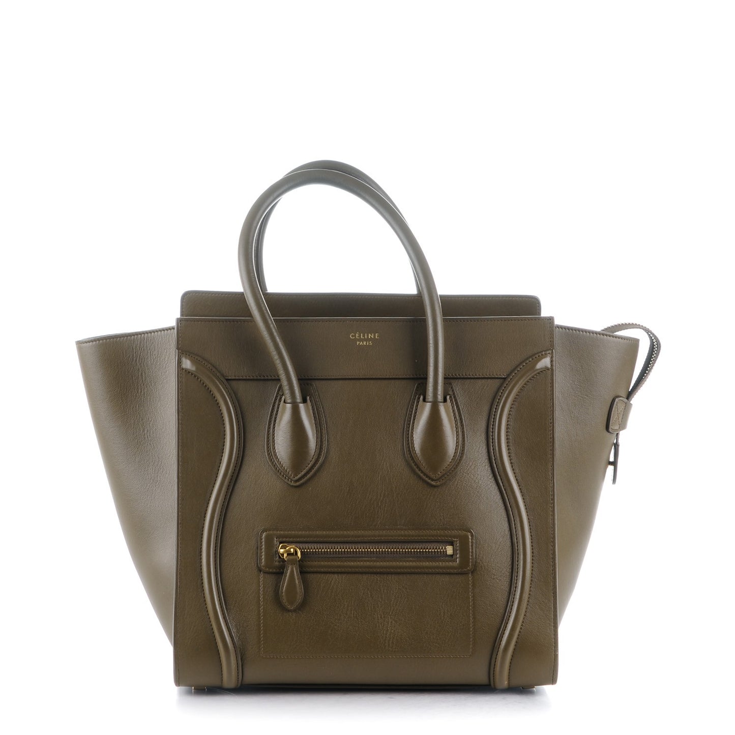Smooth Calfskin Mini Luggage Khaki