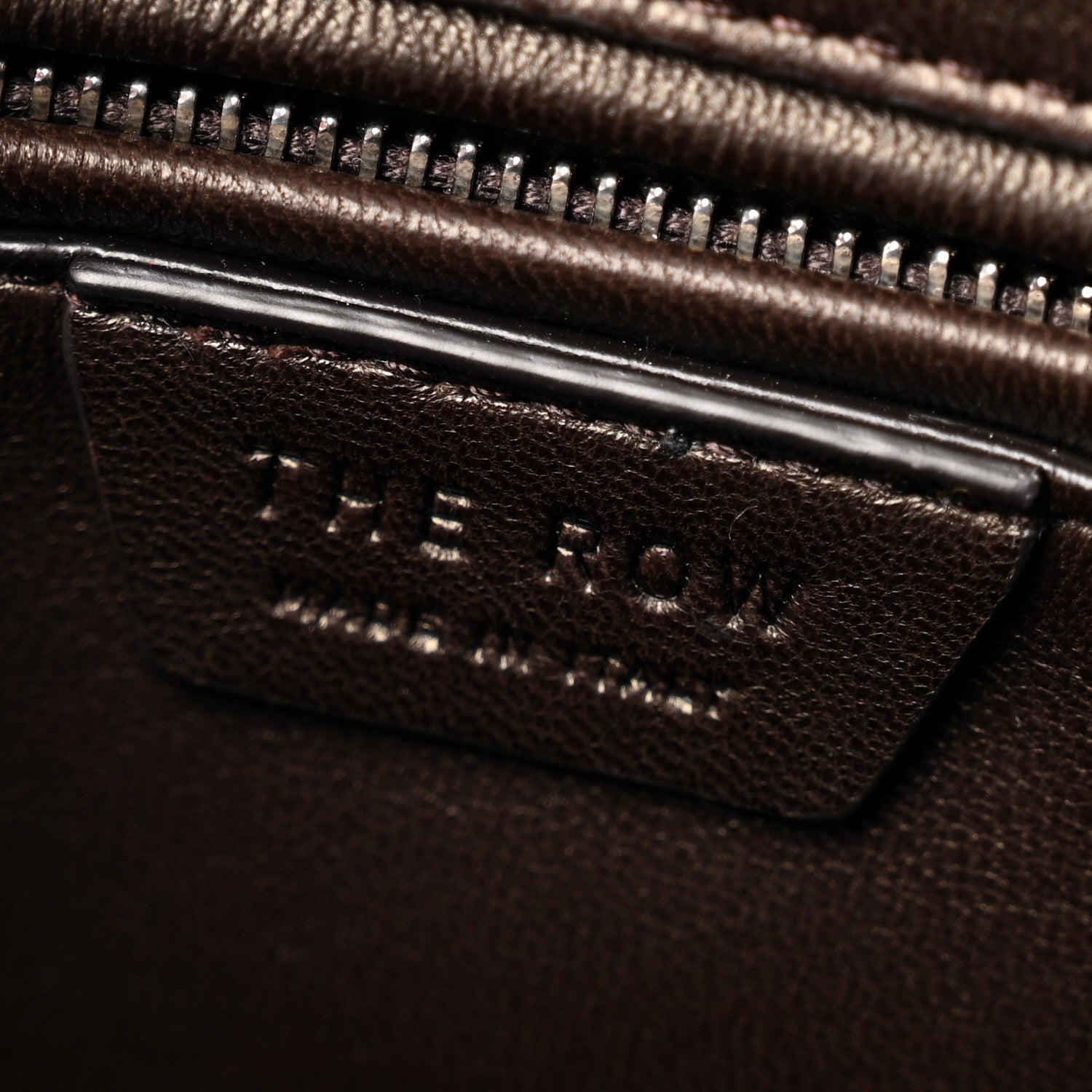 The Row Matte Grained Calfskin India 10 Dark Olive 6 of 9