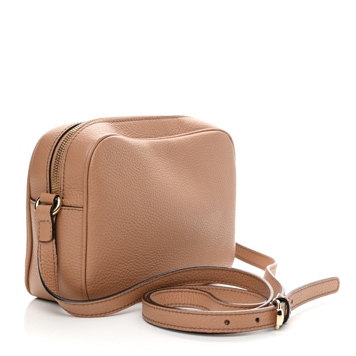 Gucci Pebbled Calfskin Small Soho Disco Bag Camelia 3 of 10