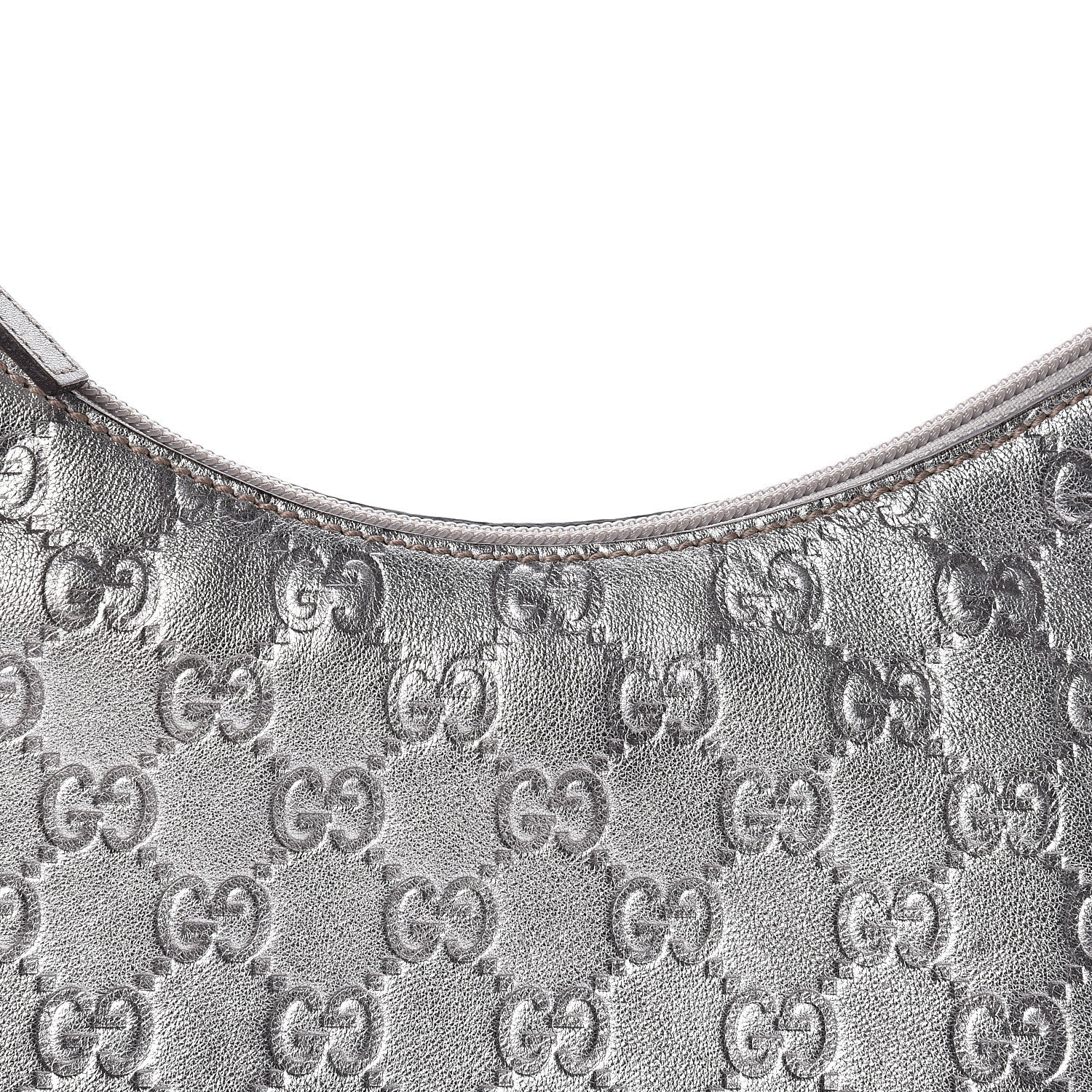 Gucci Metallic Guccissima Small Hobo Silver 8 of 10