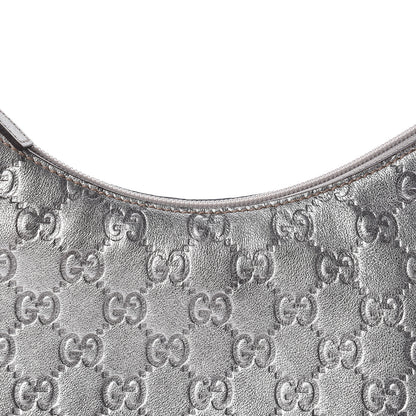 Gucci Metallic Guccissima Small Hobo Silver 8 of 10