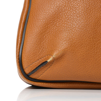 Chloe Grained Lambskin Medium Lexa Shoulder Bag Mustard Brown 9 of 10