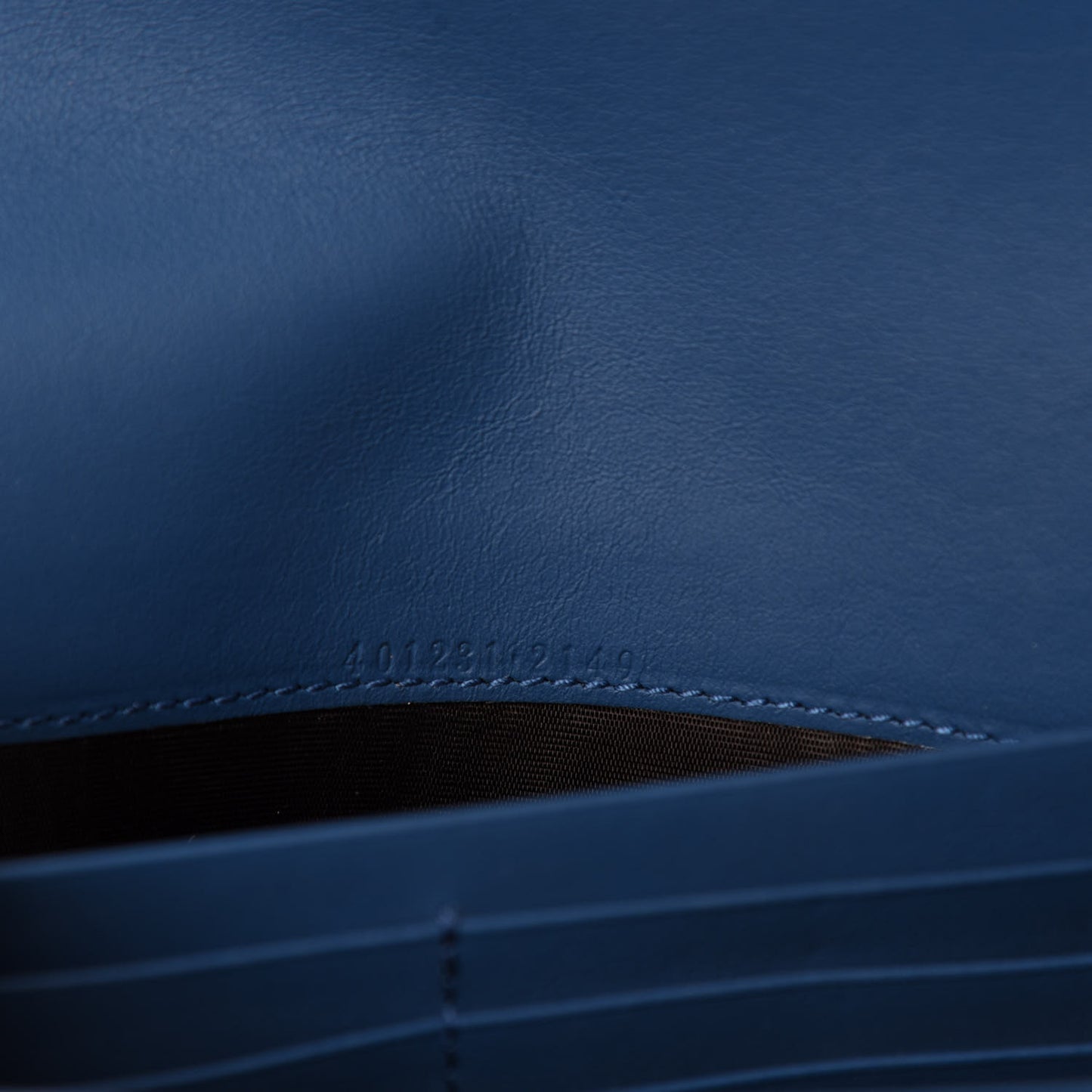 Suede Mini Dionysus Chain Wallet Blue