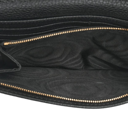 Gucci Pebbled Calfskin Soho Wallet On Chain Black 6 of 10