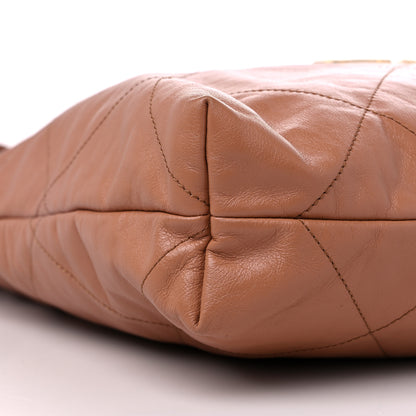 Chanel Shiny Calfskin Quilted Chanel 22 Camel 9 of 10