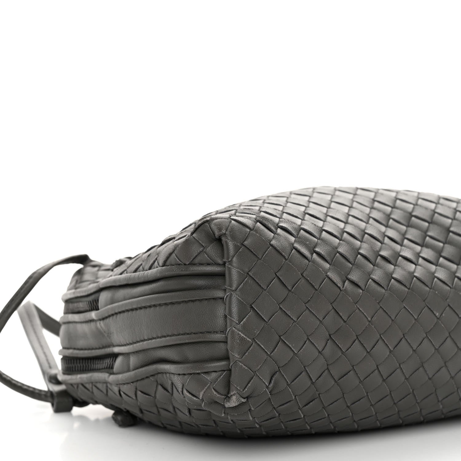 Bottega Veneta BOTTEGA VENETA Nappa Intrecciato Pillow Crossbody Messenger Light Grey 8 of 9