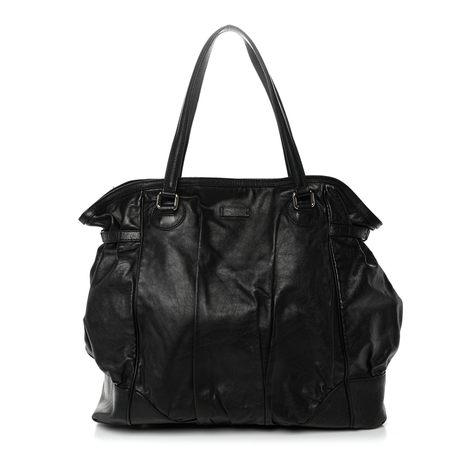 Gucci Calfskin Guccissima Full Moon Tote Black 1 of 14