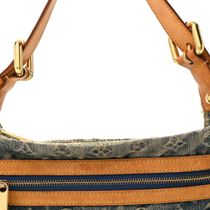 Louis Vuitton Monogram Denim Baggy PM Blue 7 of 11