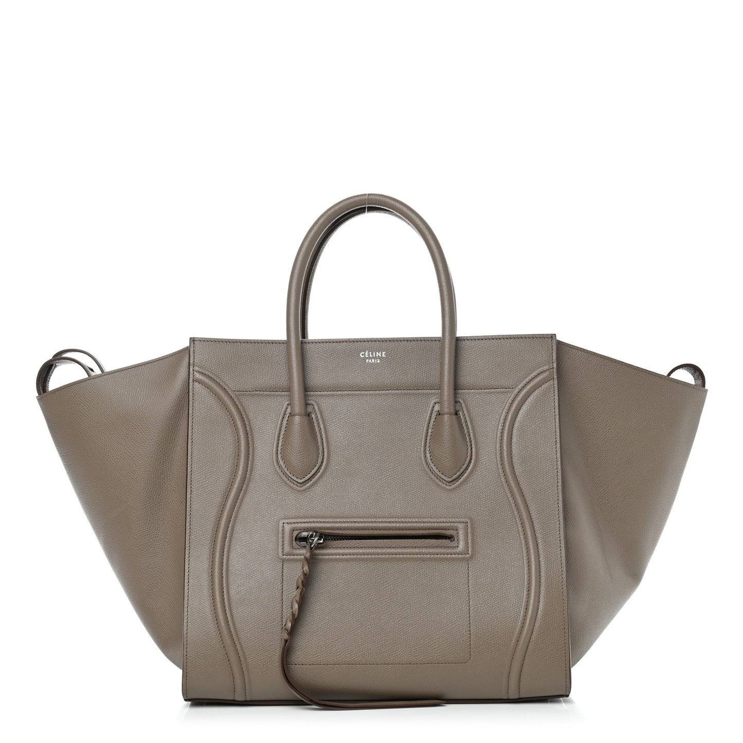 Baby Grained Calfskin Medium Phantom Luggage Taupe