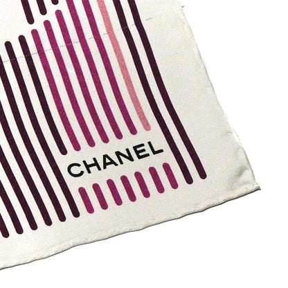 Chanel Silk CC Square Scarf Pink 2 of 5