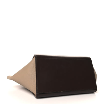 Celine Satin Baby Grained Calfskin Small Tri-Color Trapeze Tan 4 of 12