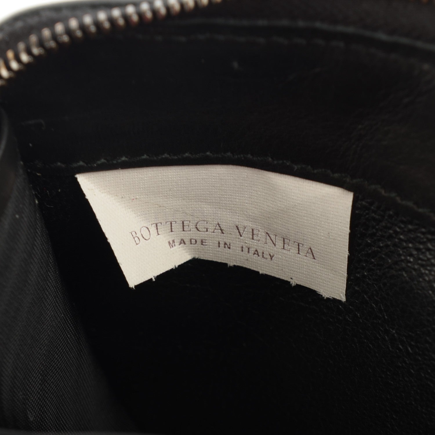 Bottega Veneta Waxed Calfskin Intrecciato Studded Wristlet Wallet Nero Black 7 of 8