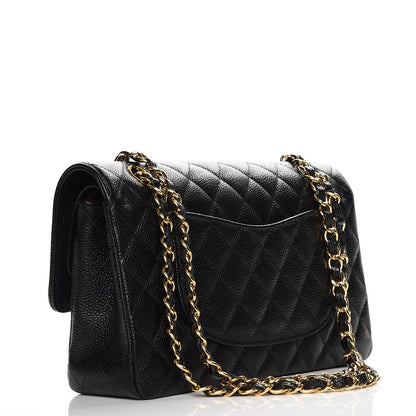 Chanel Caviar Quilted Medium Double Flap Black 3 of 7