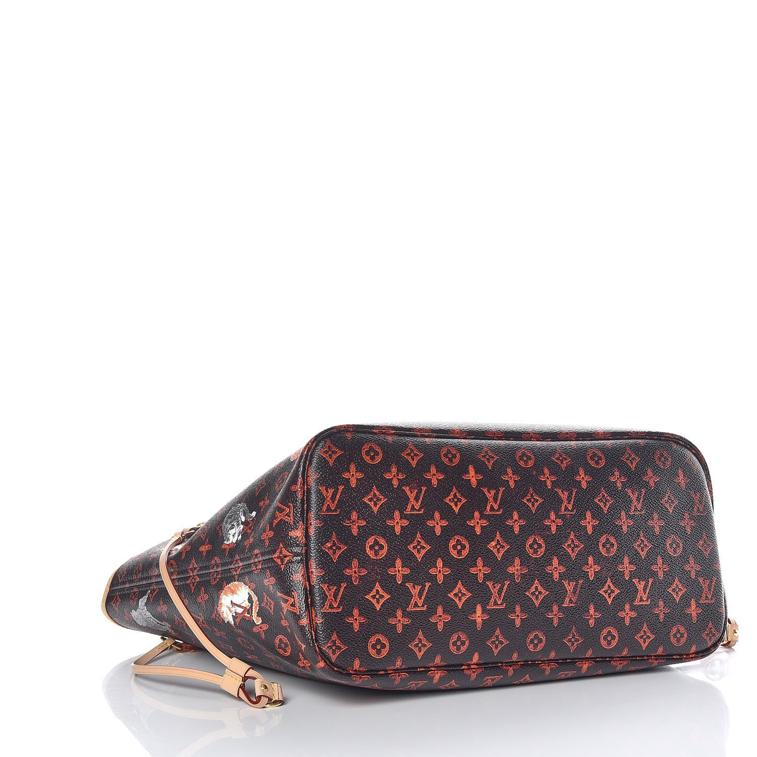 Louis Vuitton Catogram Neverfull MM Marron 5 of 11
