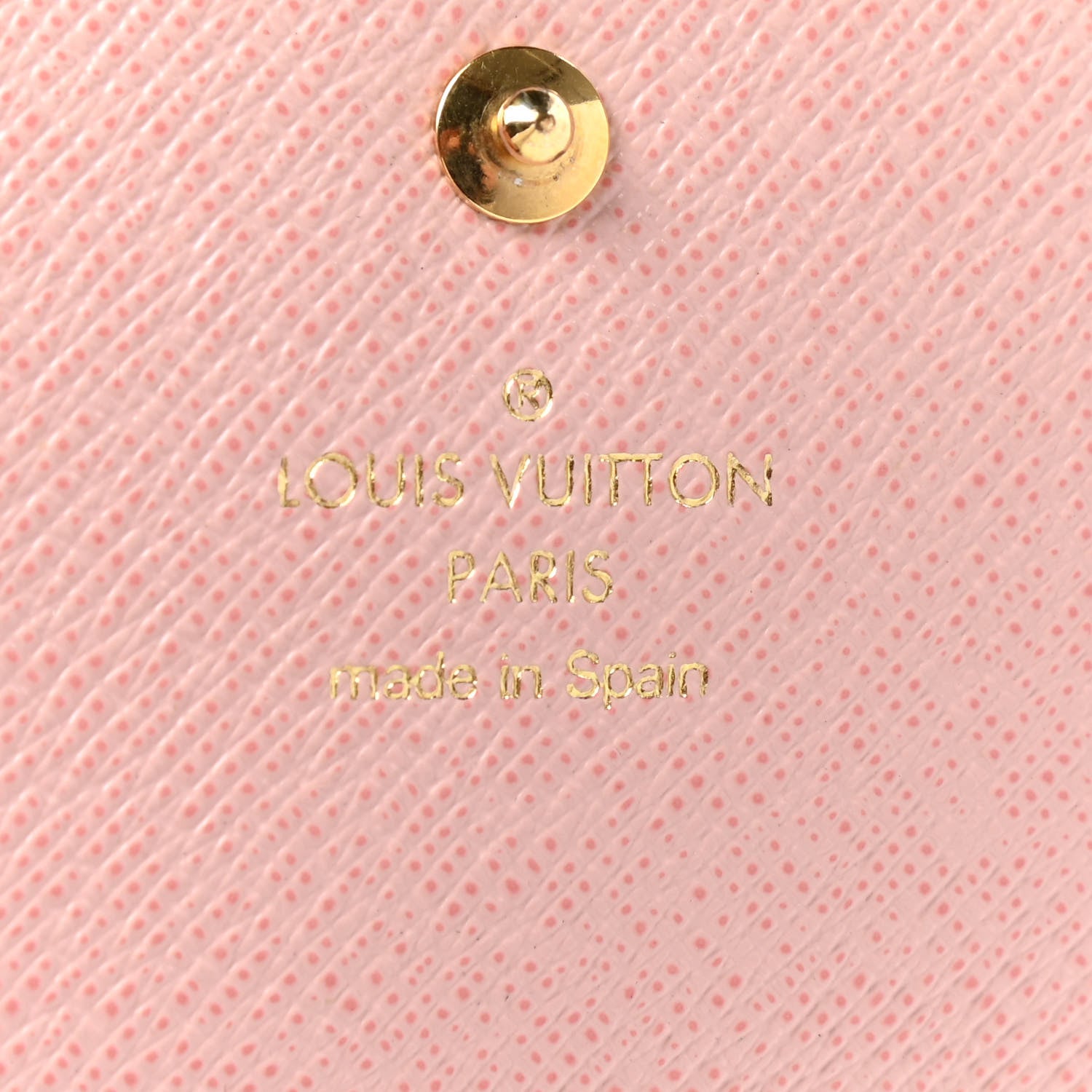 Louis Vuitton Damier Ebene Caissa Wallet Rose Ballerine 6 of 7