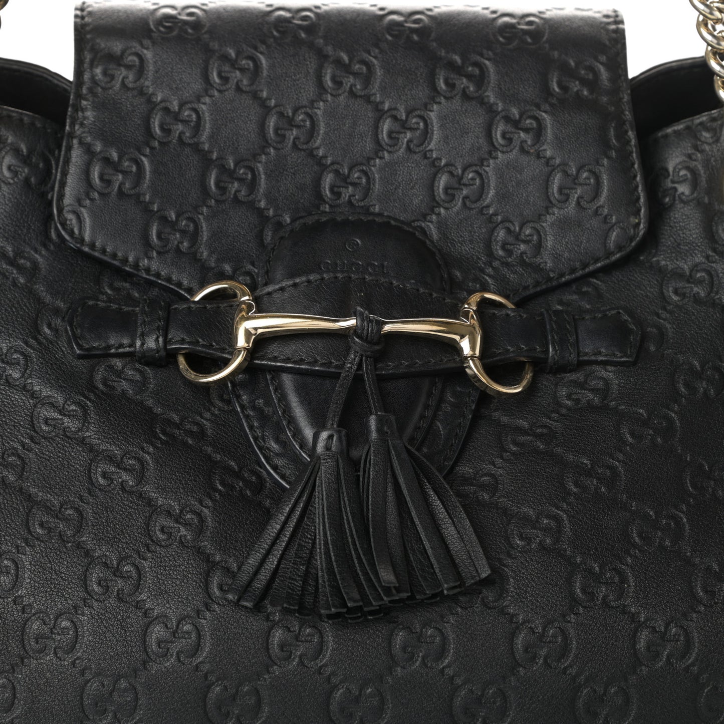 Guccissima Medium Emily Shoulder Bag Black