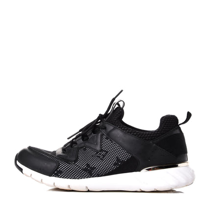 Louis Vuitton Technical Nylon Monogram Rubber Aftergame Sneakers 38 Black 1 of 10