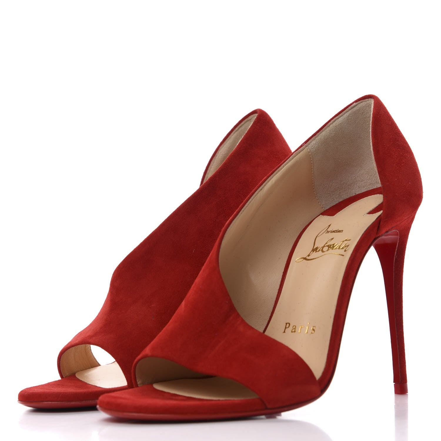 Christian Louboutin Veau Velours Phoebe 100 Pumps 36 Loubi 3 of 9