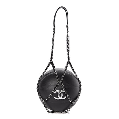 Chanel Lambskin Chain Net and Basketball Black 2 of 9