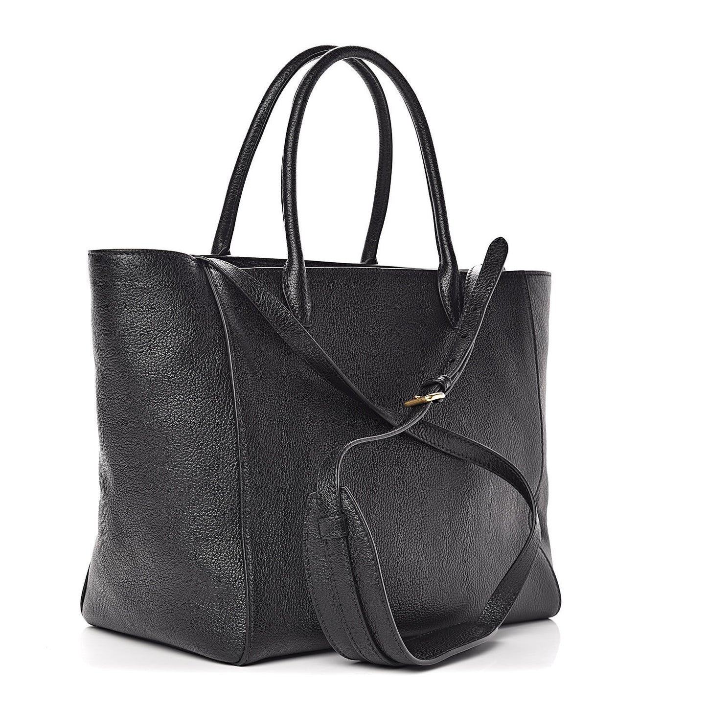 Goatskin Madras Tote Black