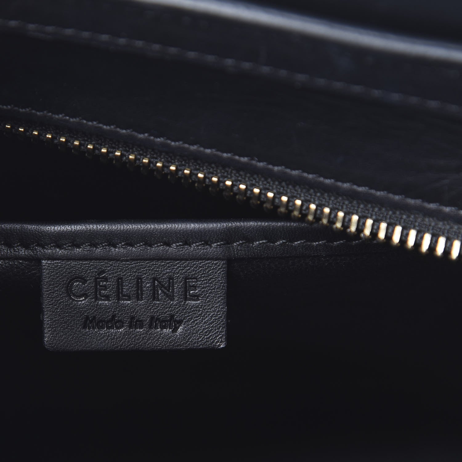 Celine Natural Canvas Smooth Calfskin Nano Luggage Navy 5 of 13