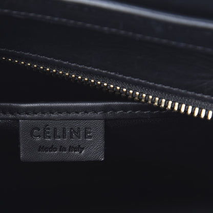 Celine Natural Canvas Smooth Calfskin Nano Luggage Navy 5 of 13