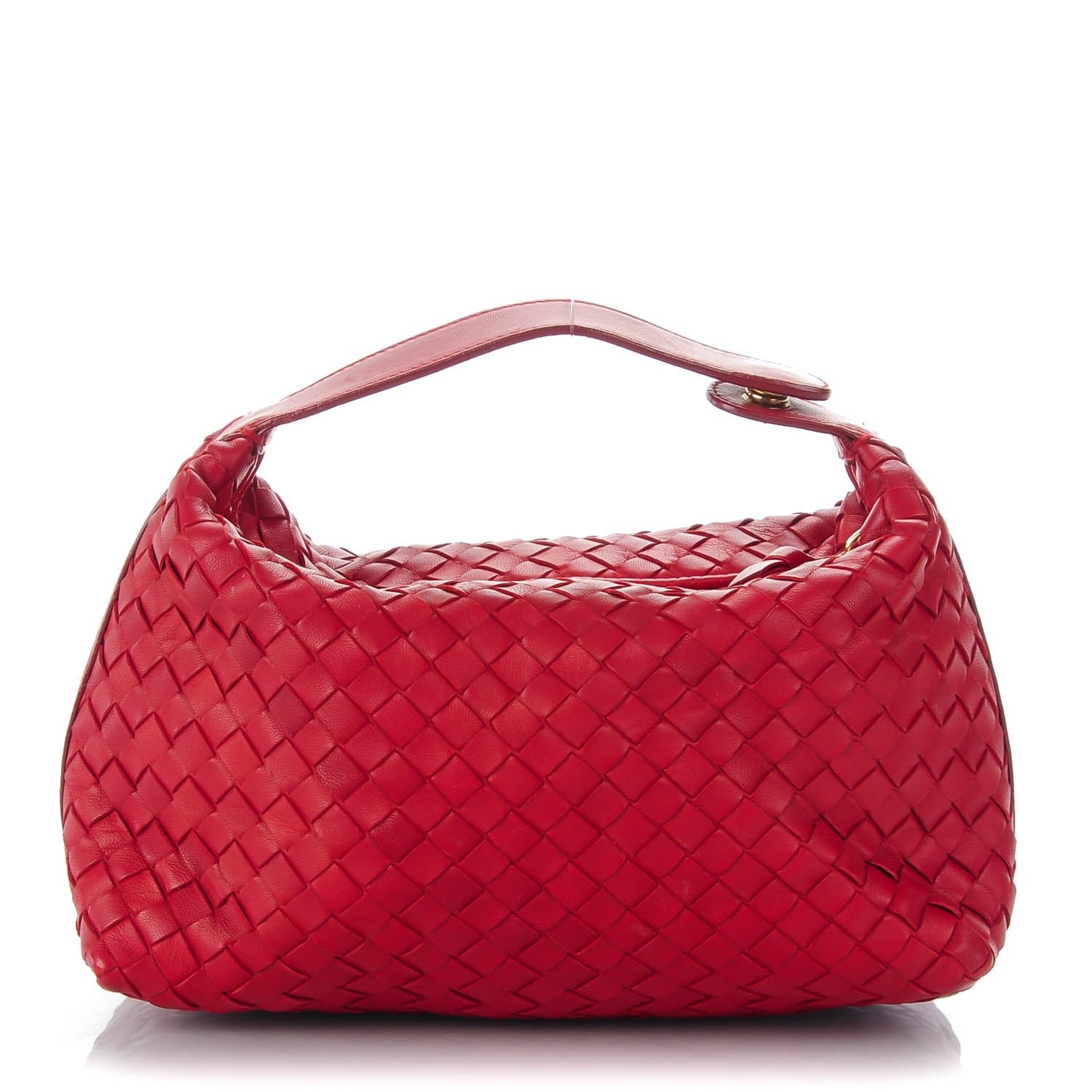 Bottega Veneta Nappa Intrecciato Large Cosmetic Case Carmino 1 of 8