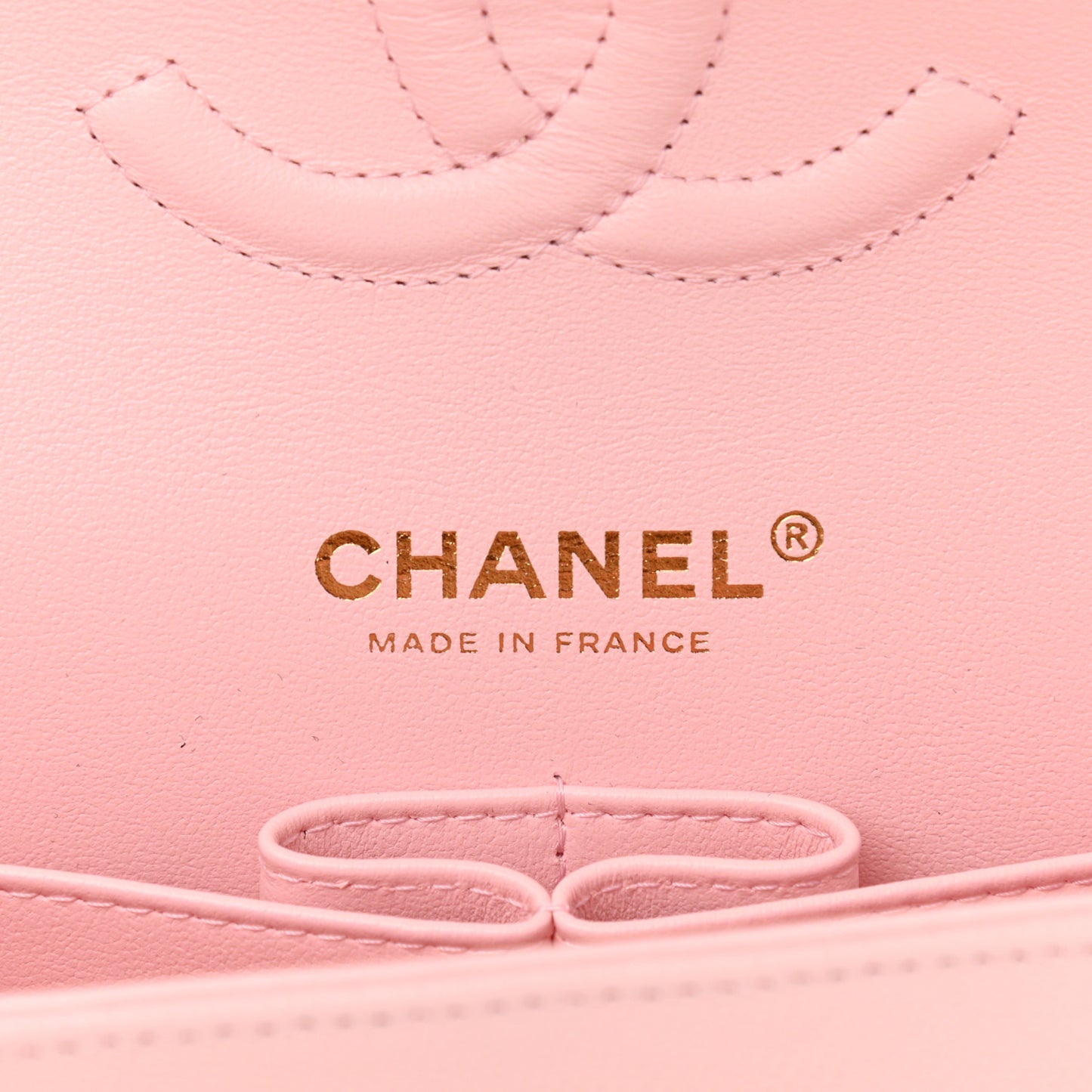 Caviar Quilted Medium Double Flap Light Pink