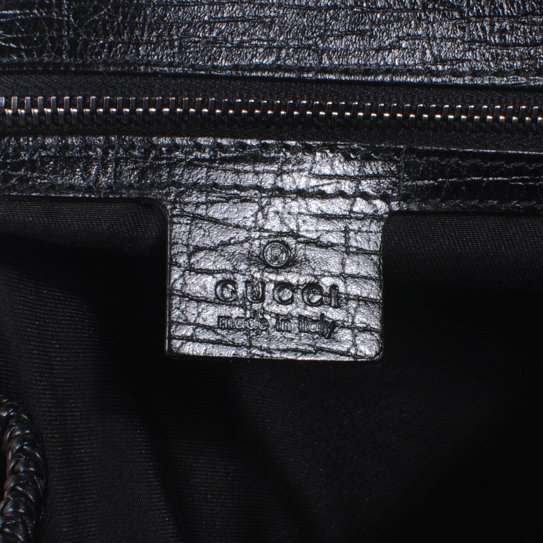 Gucci Monogram Large Horsebit Chain Hobo Black 5 of 9