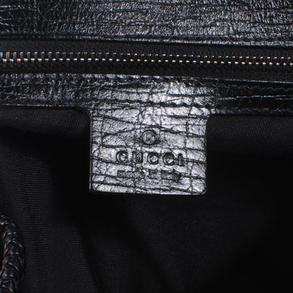 Gucci Monogram Large Horsebit Chain Hobo Black 5 of 9
