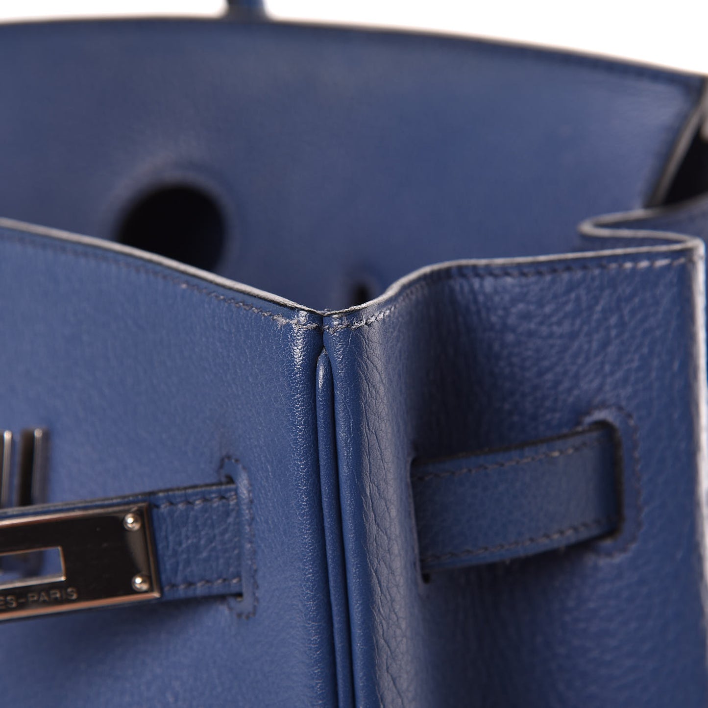 Taurillon Clemence Birkin 35 Bleu Brighton