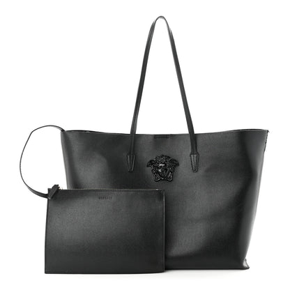 Versace Saffiano Palazzo Medusa Tote Black 1 of 18