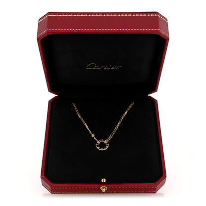 Cartier 18K Yellow Gold 2 Diamond LOVE Necklace 5 of 5