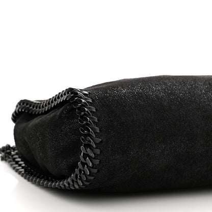 Stella McCartney Shaggy Deer Mini Falabella Fold Over Tote Black 8 of 9