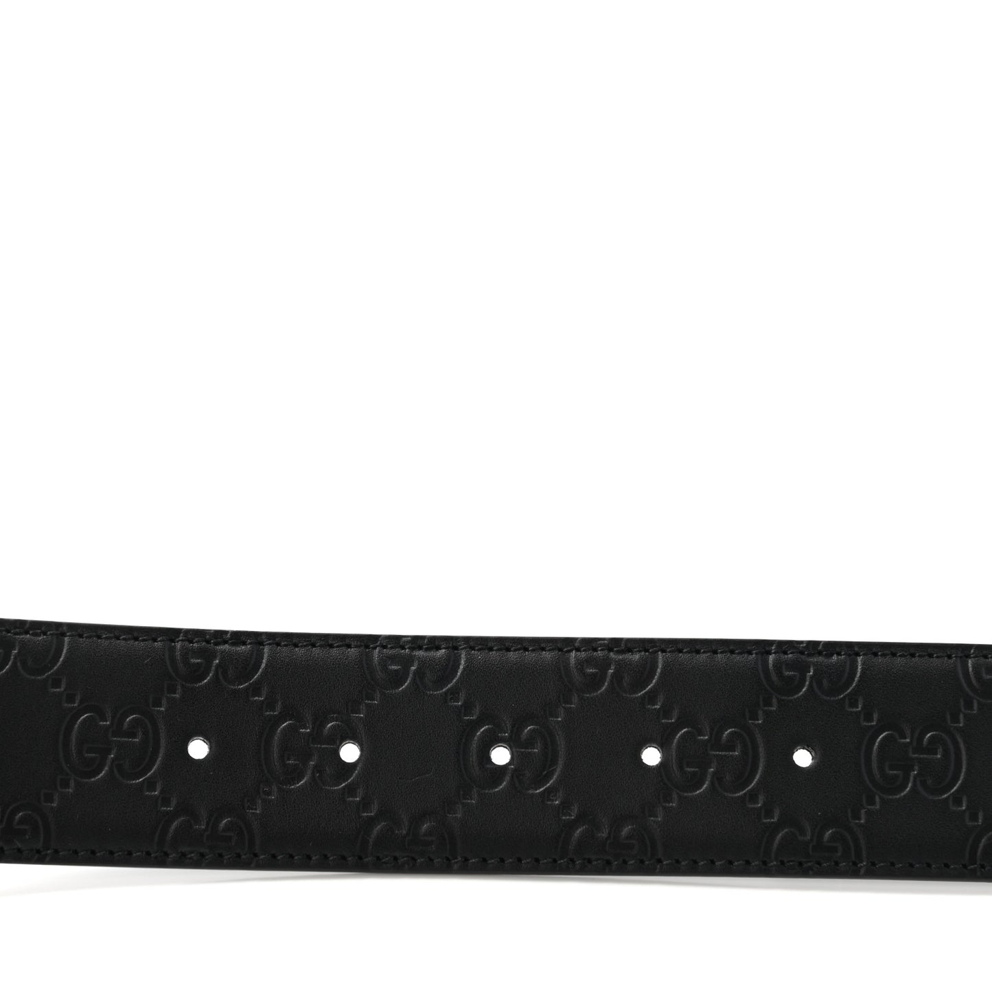 Guccissima Signature Interlocking G 40mm Belt 95 38 Black