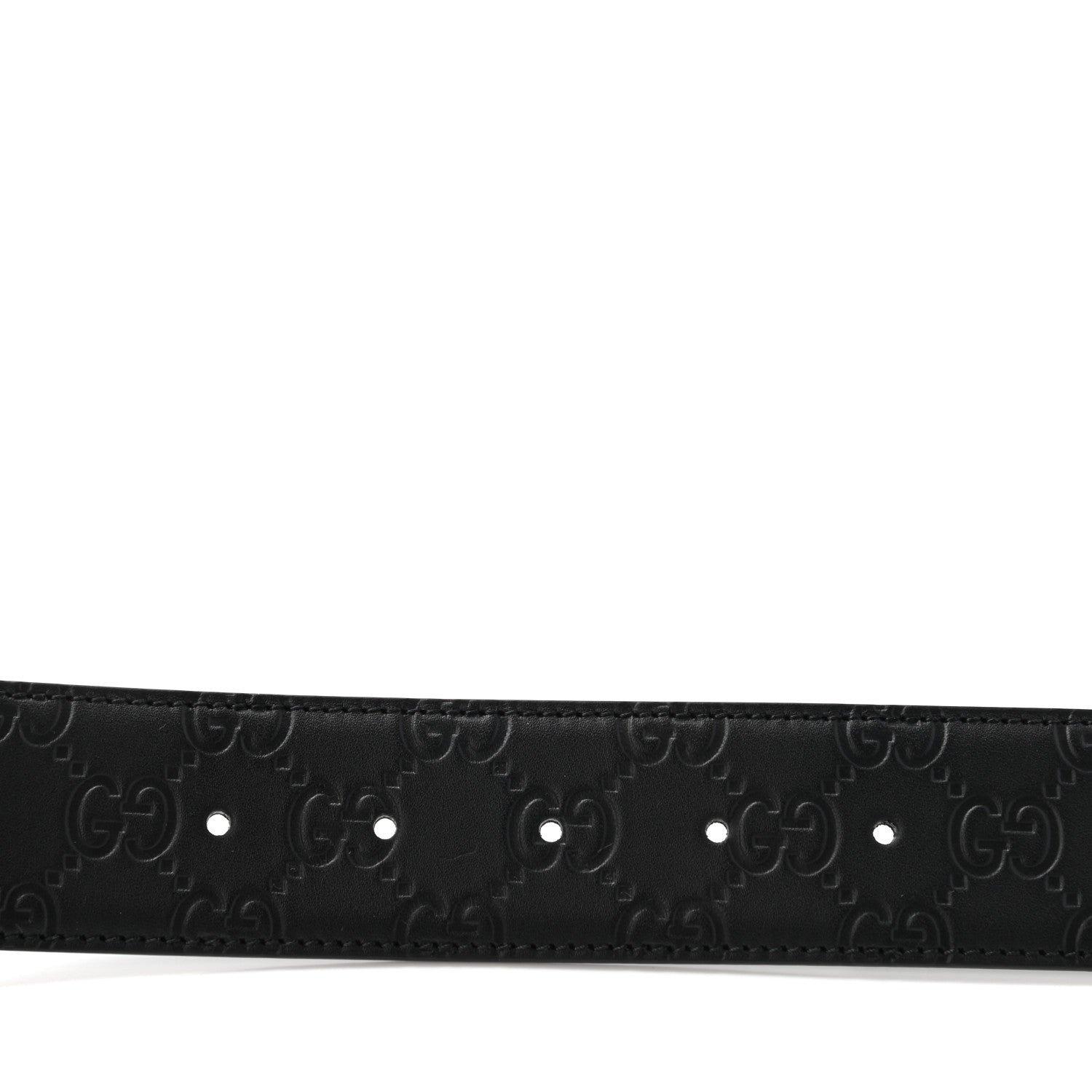 Gucci Guccissima Signature Interlocking G 40mm Belt 95 38 Black 4 of 5