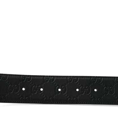 Gucci Guccissima Signature Interlocking G 40mm Belt 95 38 Black 4 of 5