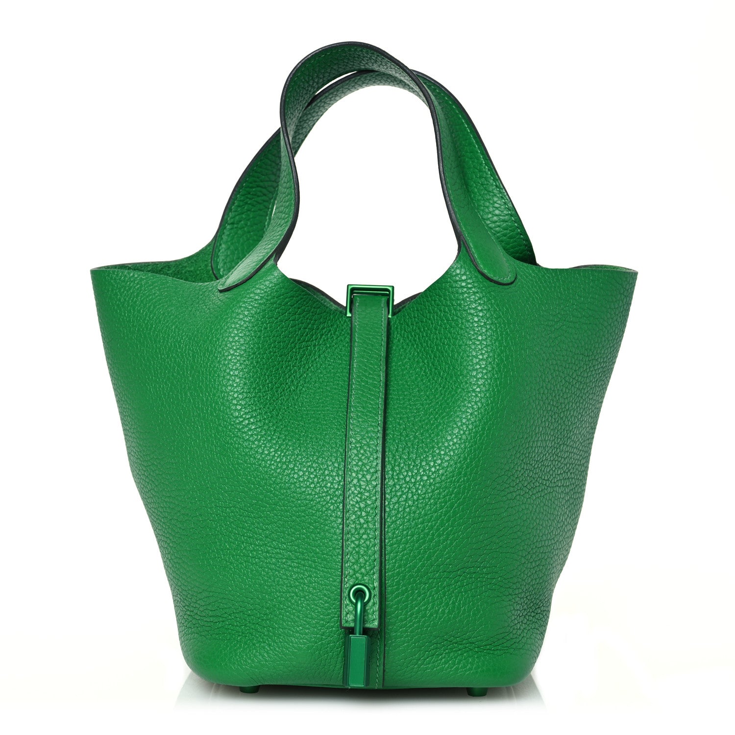 Hermes Taurillon Clemence Monochrome Picotin Lock 18 PM Bambou 1 of 10