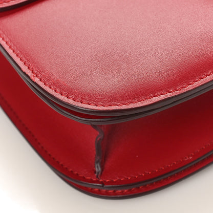 Celine Box Calfskin Medium Classic Box Flap Bag Red 7 of 9