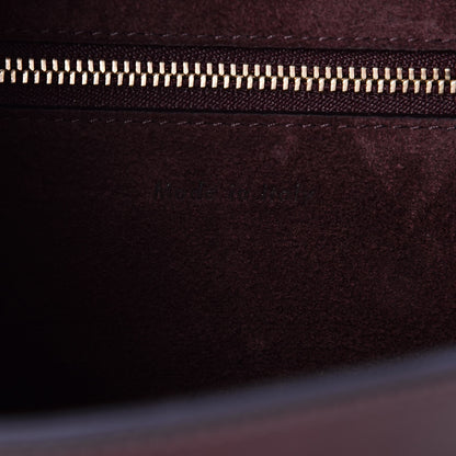 Celine Natural Calfskin Medium Symmetrical Bag Burgundy 8 of 10