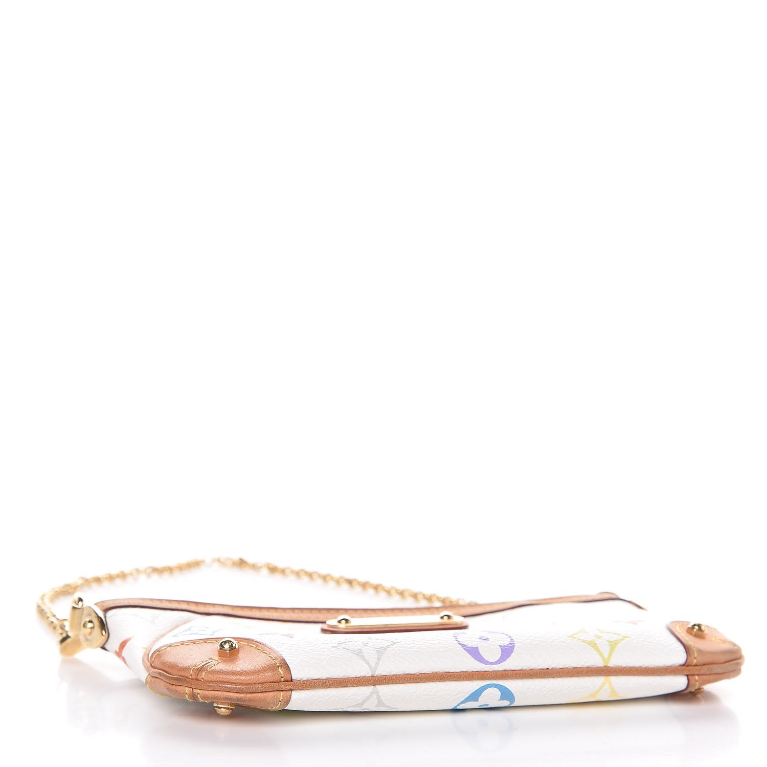 Louis Vuitton Monogram Multicolor Pochette Milla MM White 4 of 7