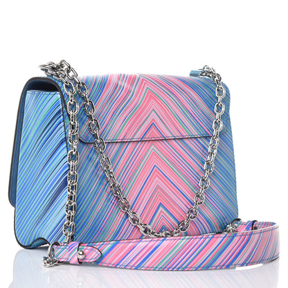 Louis Vuitton Epi Tropical Twist Shoulder Bag MM Blue Rose 3 of 6