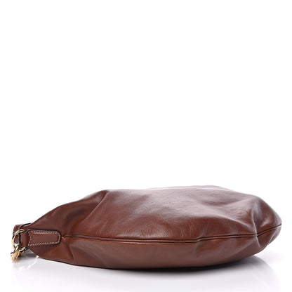 Gucci Calfskin Web Strap Hobo Brown 4 of 11