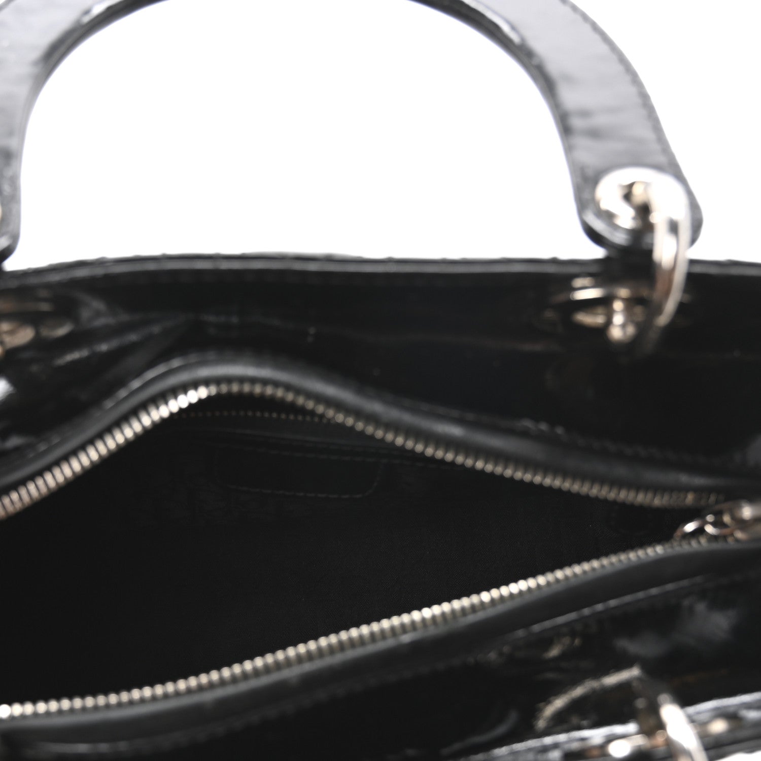 Christian Dior Patent Cannage Medium Lady Dior Black 5 of 10