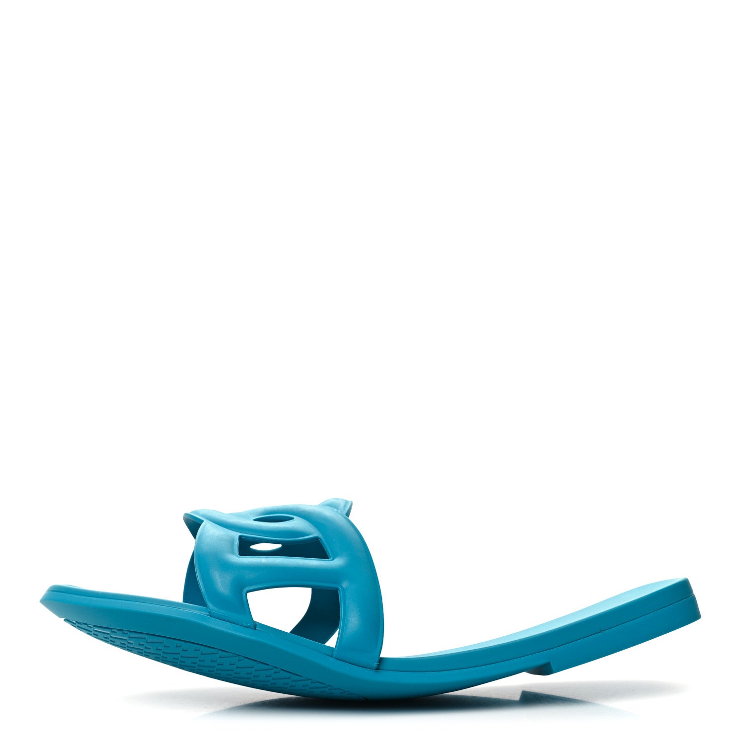 Hermes Rubber Aloha Sandals 40 Bleu Vif 1 of 8