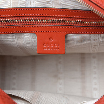 Gucci Calfskin Diamante Small Top Handle Bag Orange 6 of 13