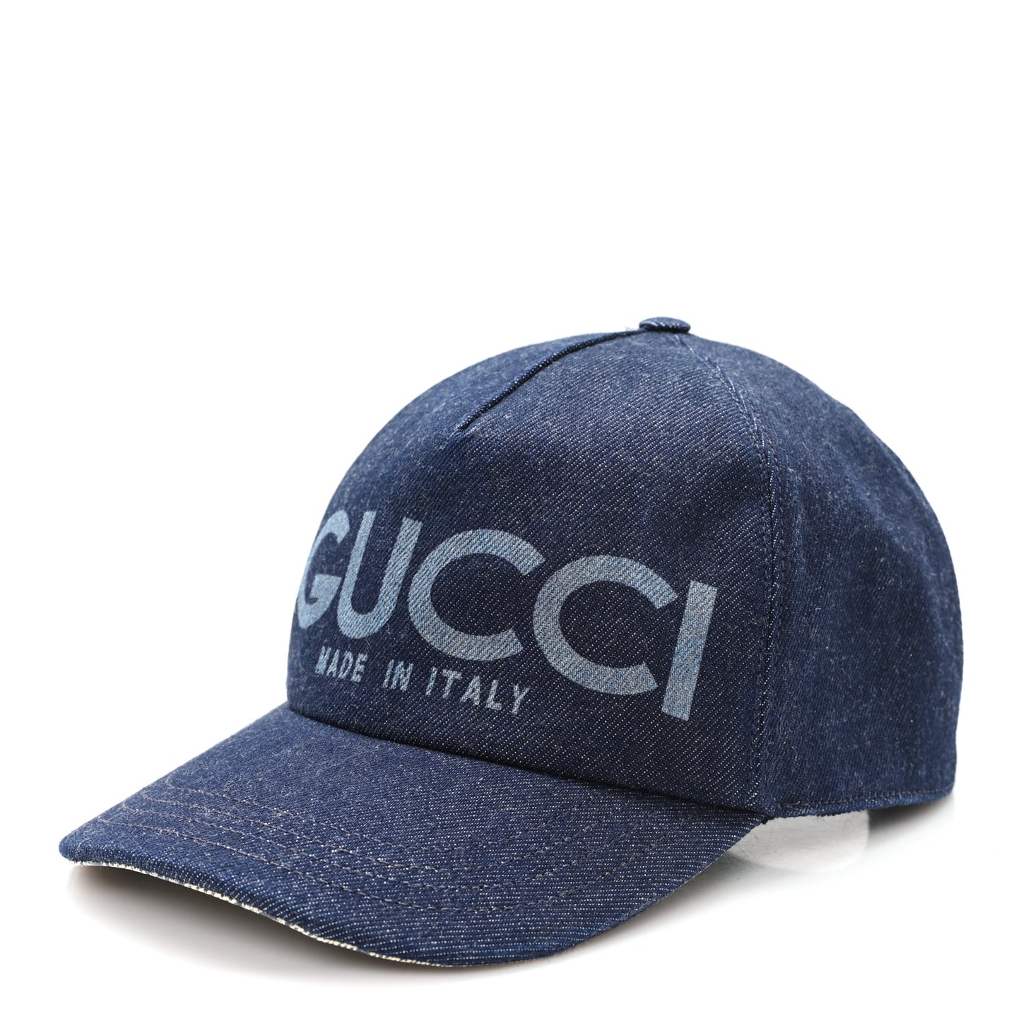 Lasered Denim Baseball Hat L Dark Blue