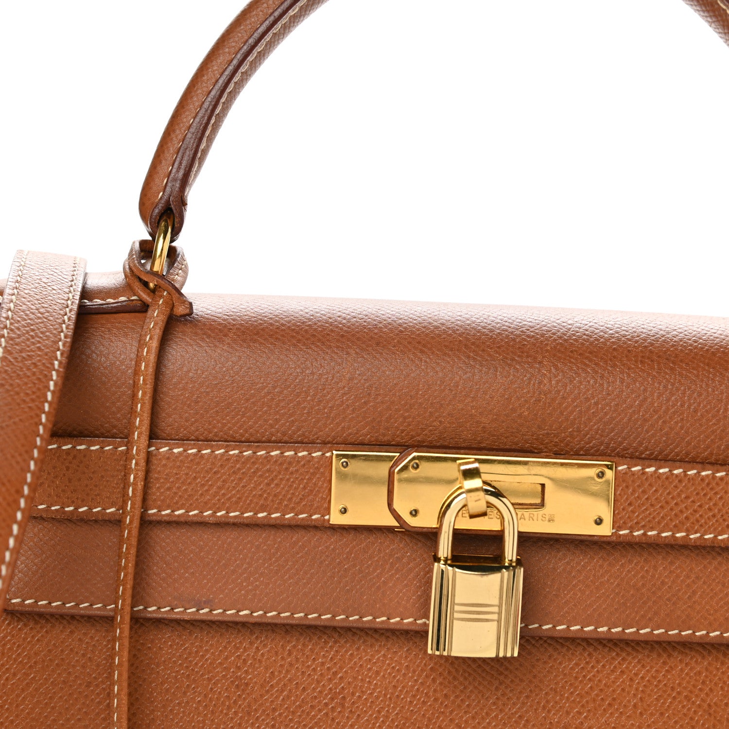 Hermes Courchevel Kelly Sellier 28 Gold 10 of 18