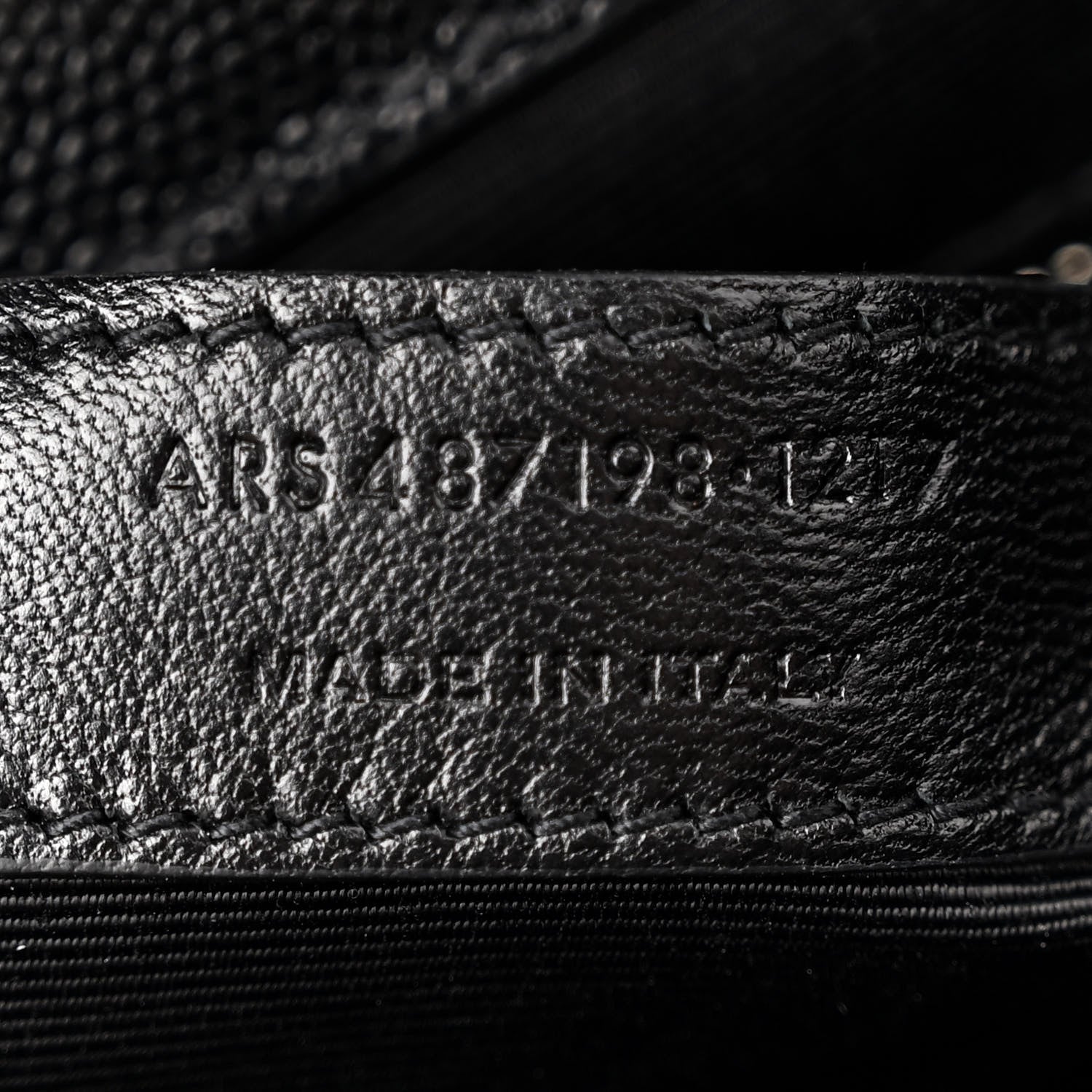 Saint Laurent Grain De Poudre Textured Mixed Matelasse Large Triquilt Monogram Satchel Black 7 of 11